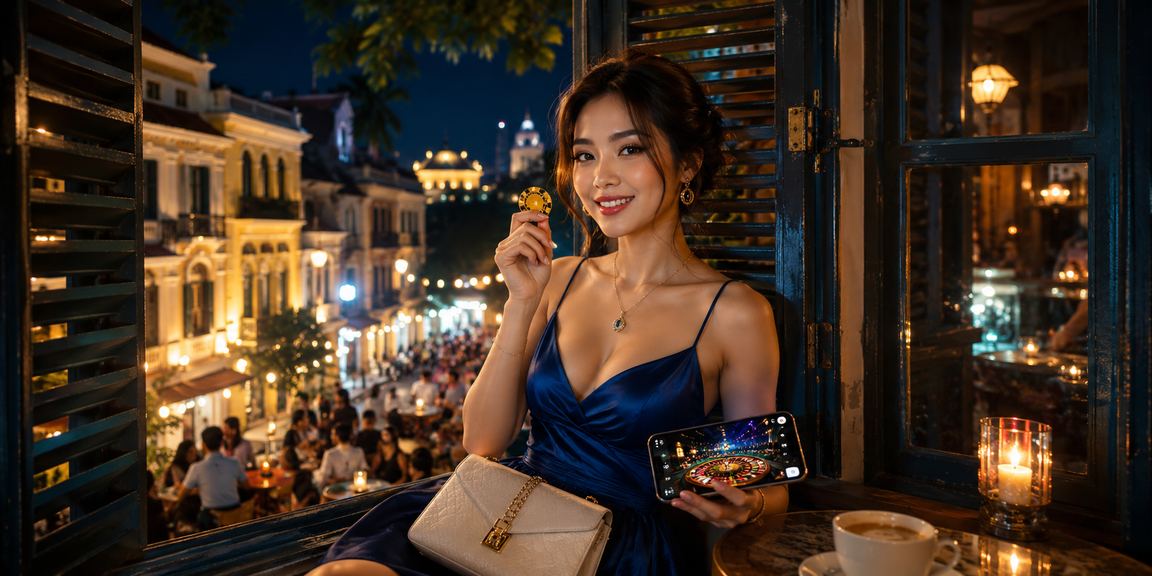 Người dùng Hà Nội trải nghiệm nền tảng cá cược trực tuyến ct36 bên ly cà phê buổi sáng