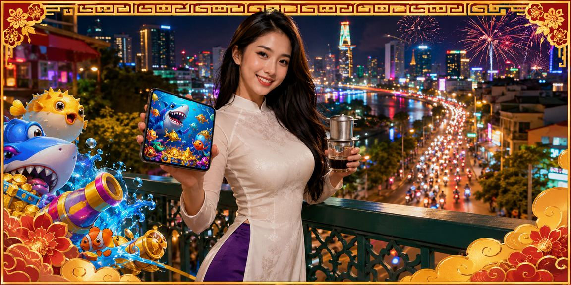 Quán cà phê tại TP. Hồ Chí Minh nơi người dùng trải nghiệm game bắn cá trực tuyến trên điện thoại